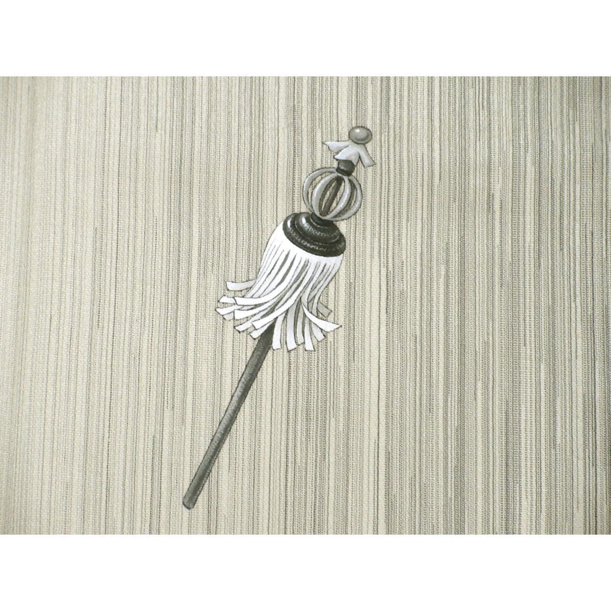 単衣　訪問着　本塩沢　山田織　友禅加工