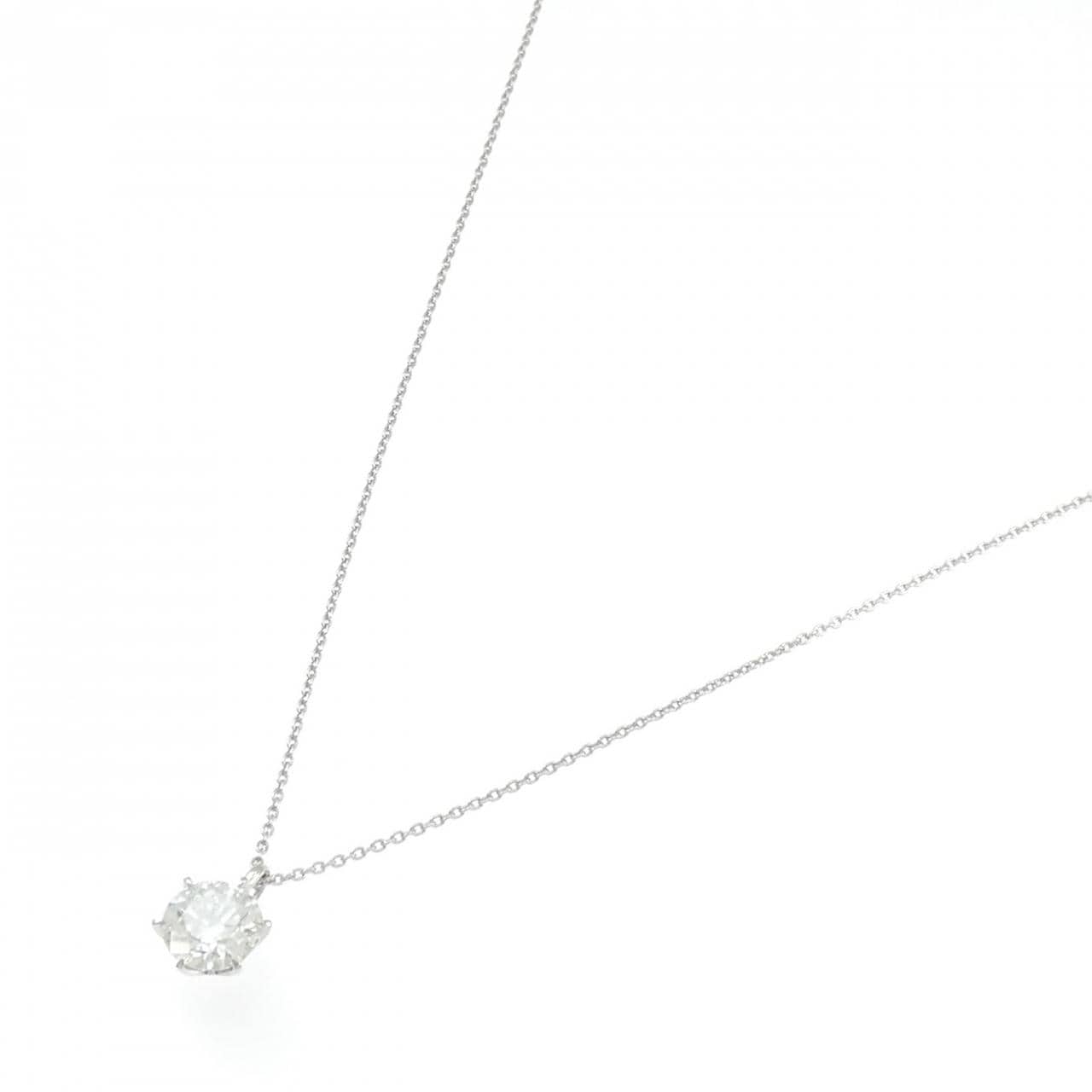 【リメイク】PT900/PT850 ダイヤモンド ネックレス 2.163CT F SI2 EXT