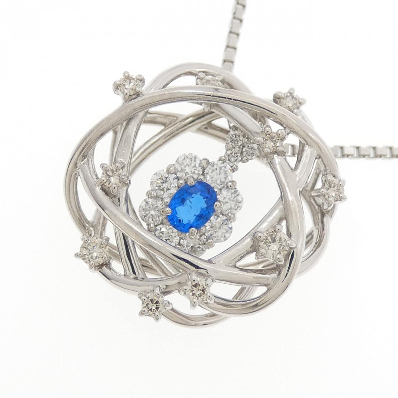 PT900/PT850 2WAY アウイナイト ネックレス 0.122CT