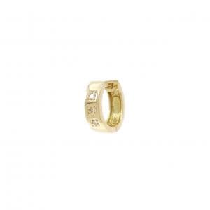 K18YG ダイヤモンド ピアス 片耳