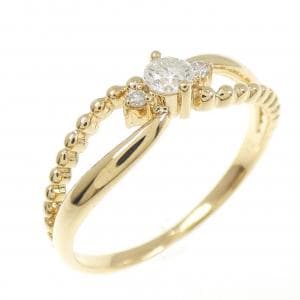 K18YG ダイヤモンド リング 0.12CT
