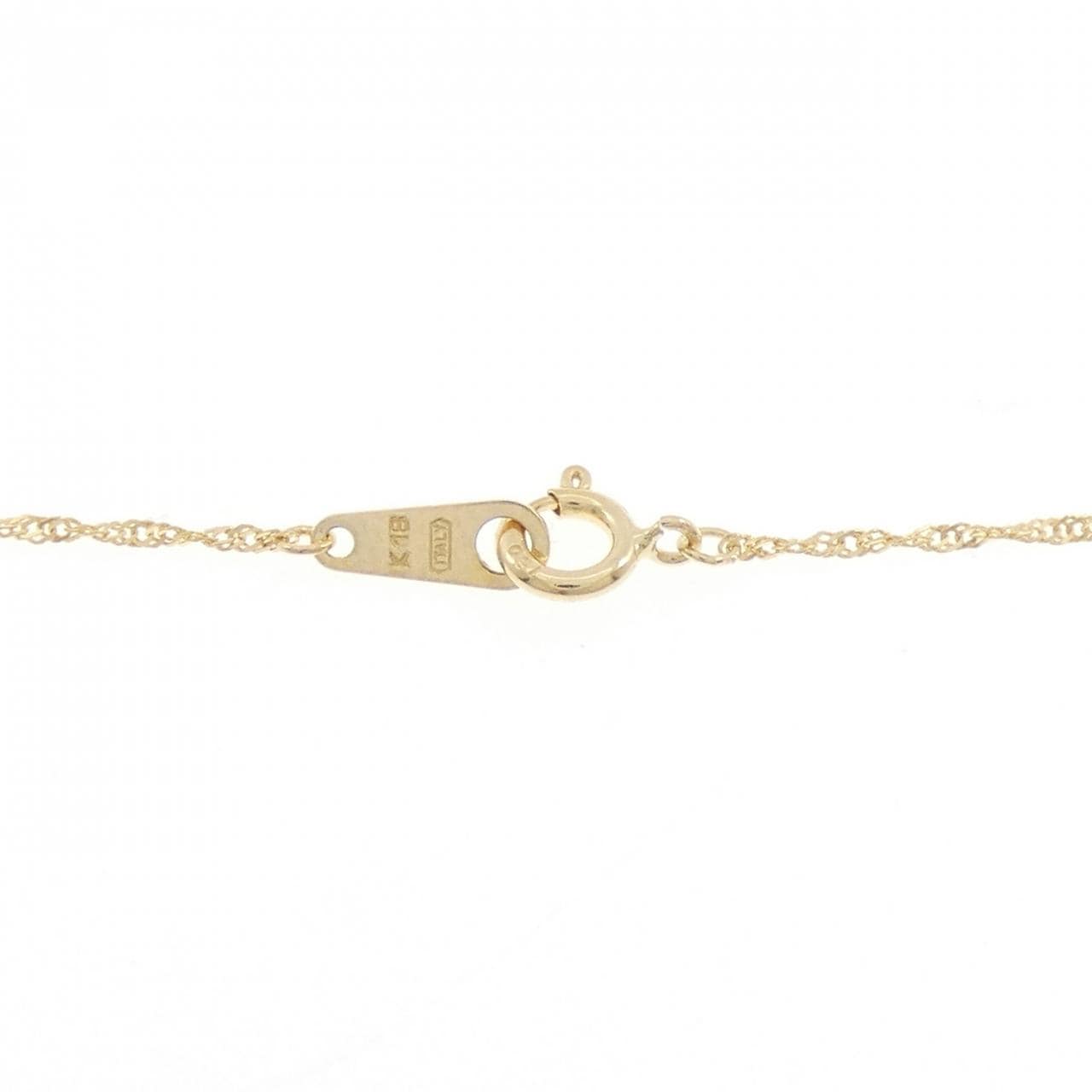 K18YG クロス 淡水パール ネックレス