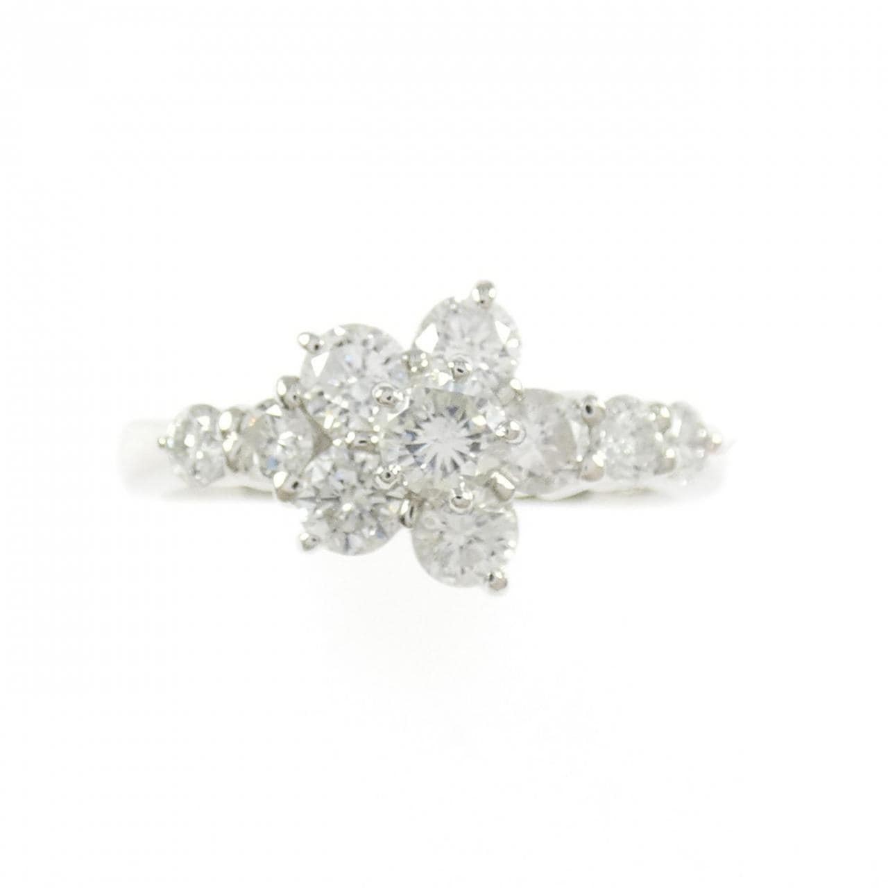 PT900 フラワー ダイヤモンド リング 1.00CT