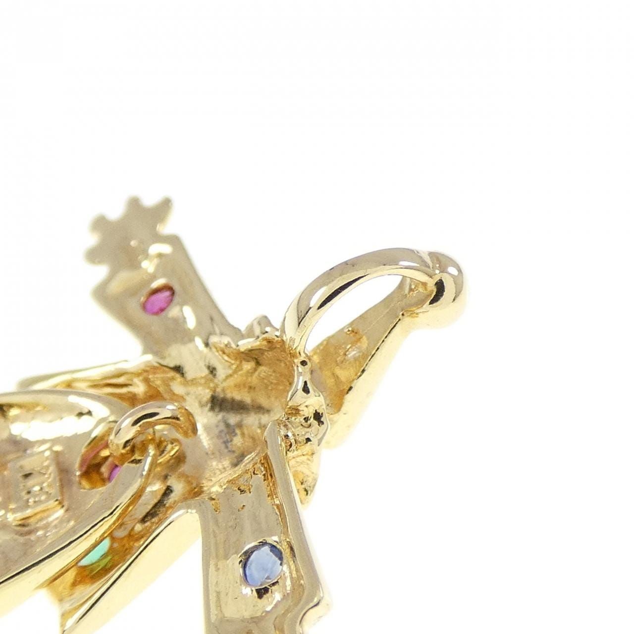 K18YG カラーストーン ペンダント