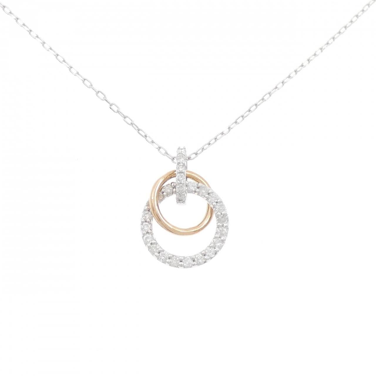 K18WG/K18PG ダイヤモンド ネックレス 0.25CT
