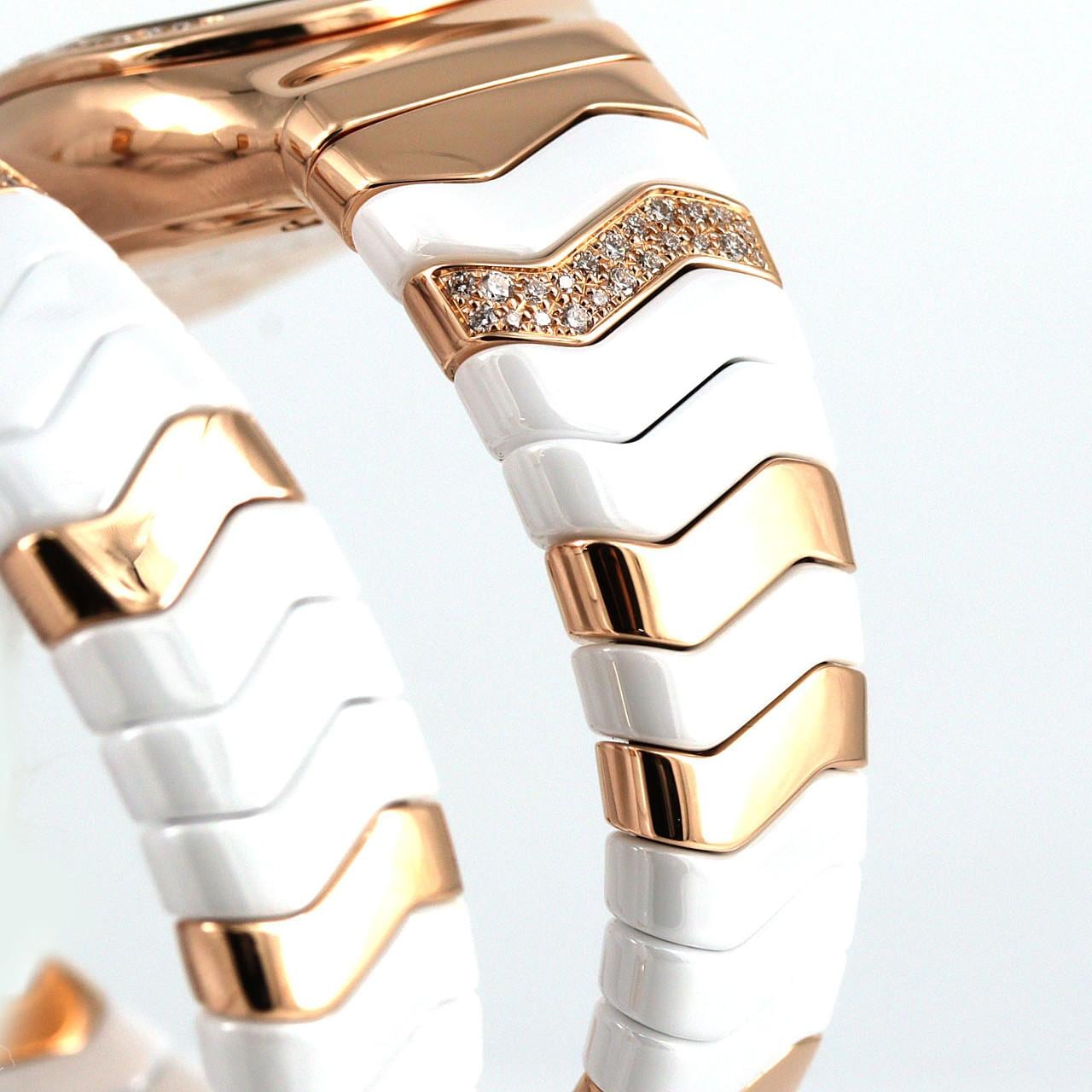 ブルガリ セルペンティスピガ セラミックxPG/D･ブレスD Sサイズ SPP35G/SPP35WGDWCGD1.1T PG･RG クォーツ