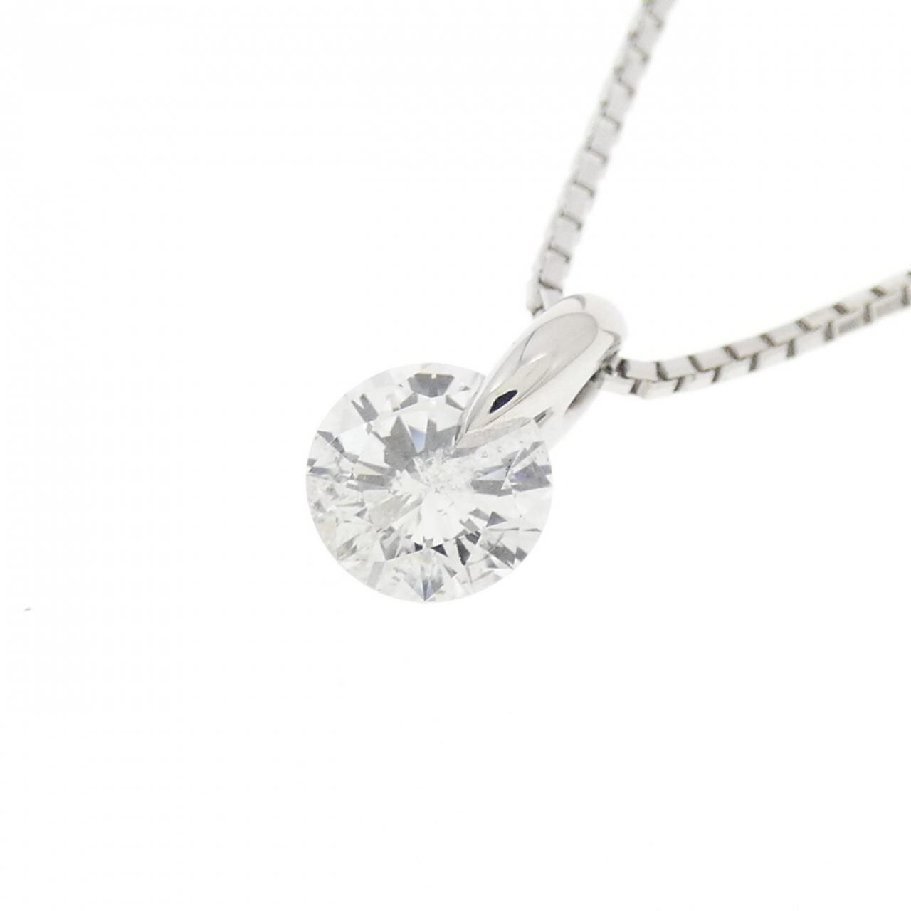 PT900 ソリティア ダイヤモンド ネックレス 0.52CT