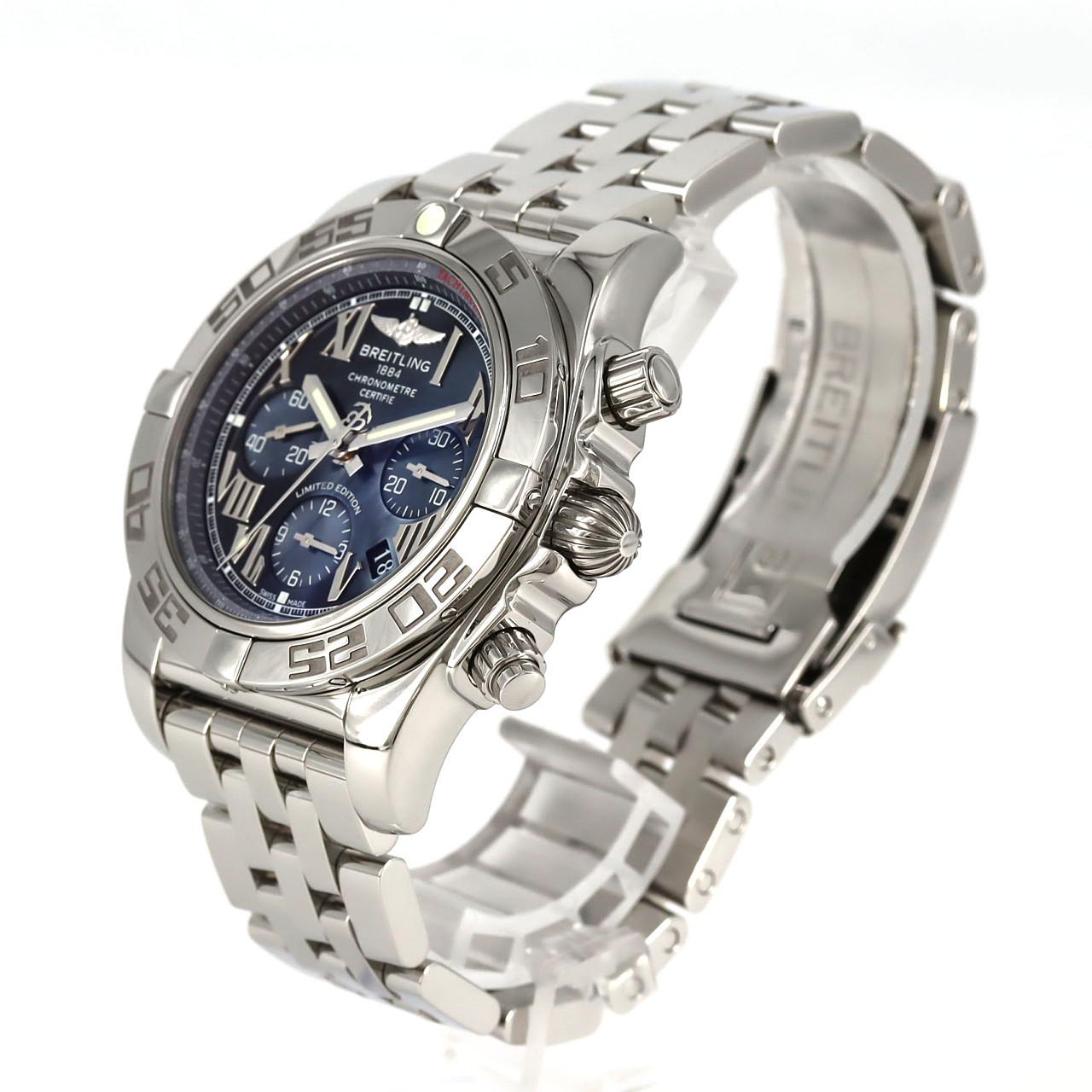 ブライトリング クロノマット44ローマンブラックMOP JAPAN LIMITED AB0111/S011BRMPA SS 自動巻