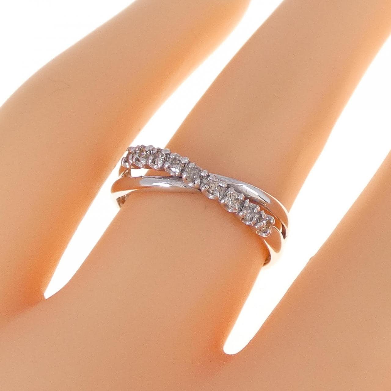 コメ兵｜K18WG ダイヤモンド リング 0.15CT｜ジュエリー｜リング