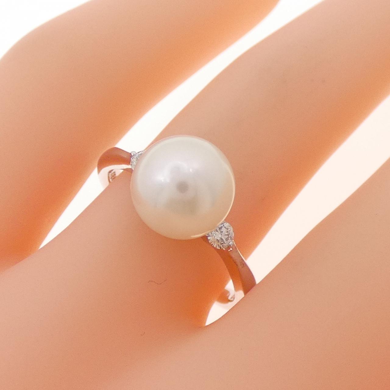 K18WG Akoya珍珠戒指 8.4 毫米