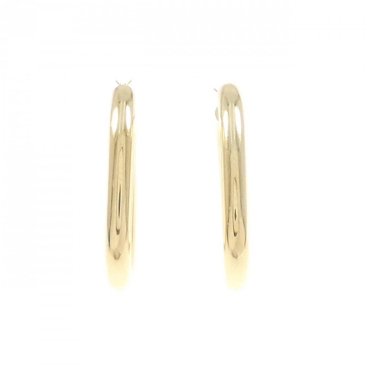 [BRAND NEW] K18YG hoop earrings
