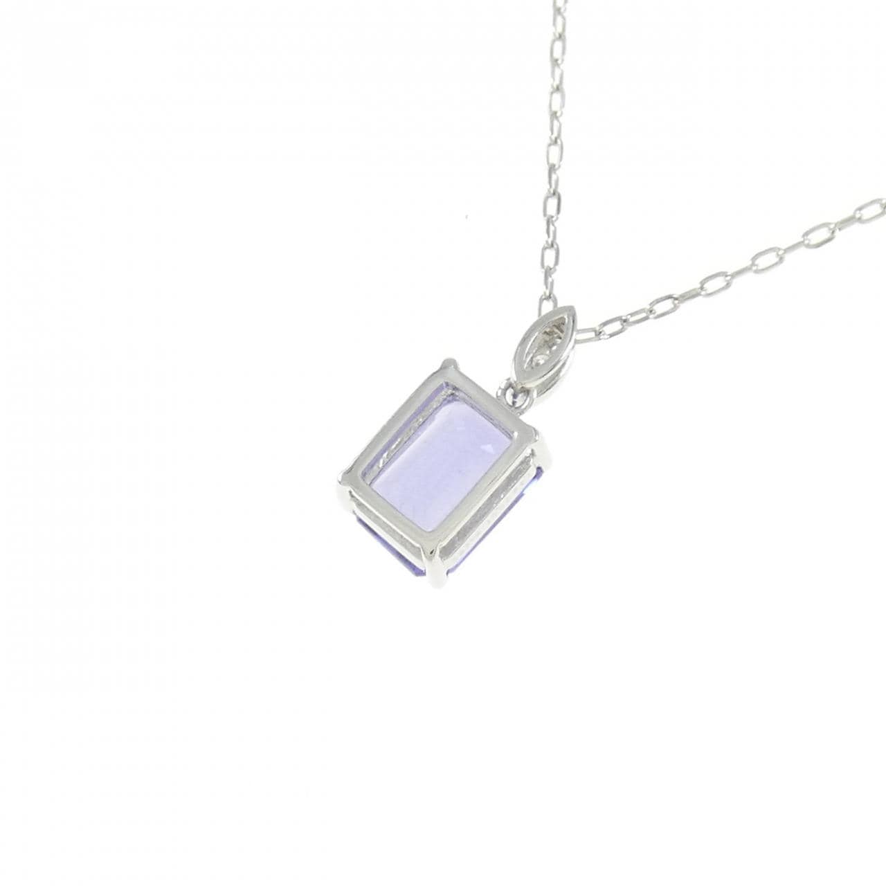 PT950/PT850 Tanzanite Necklace 1.48CT