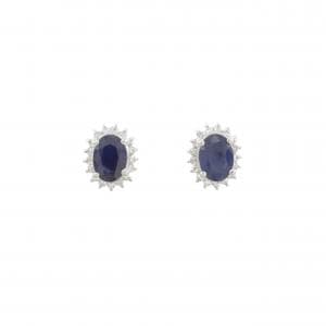 PT900 サファイヤ ピアス 1.88CT
