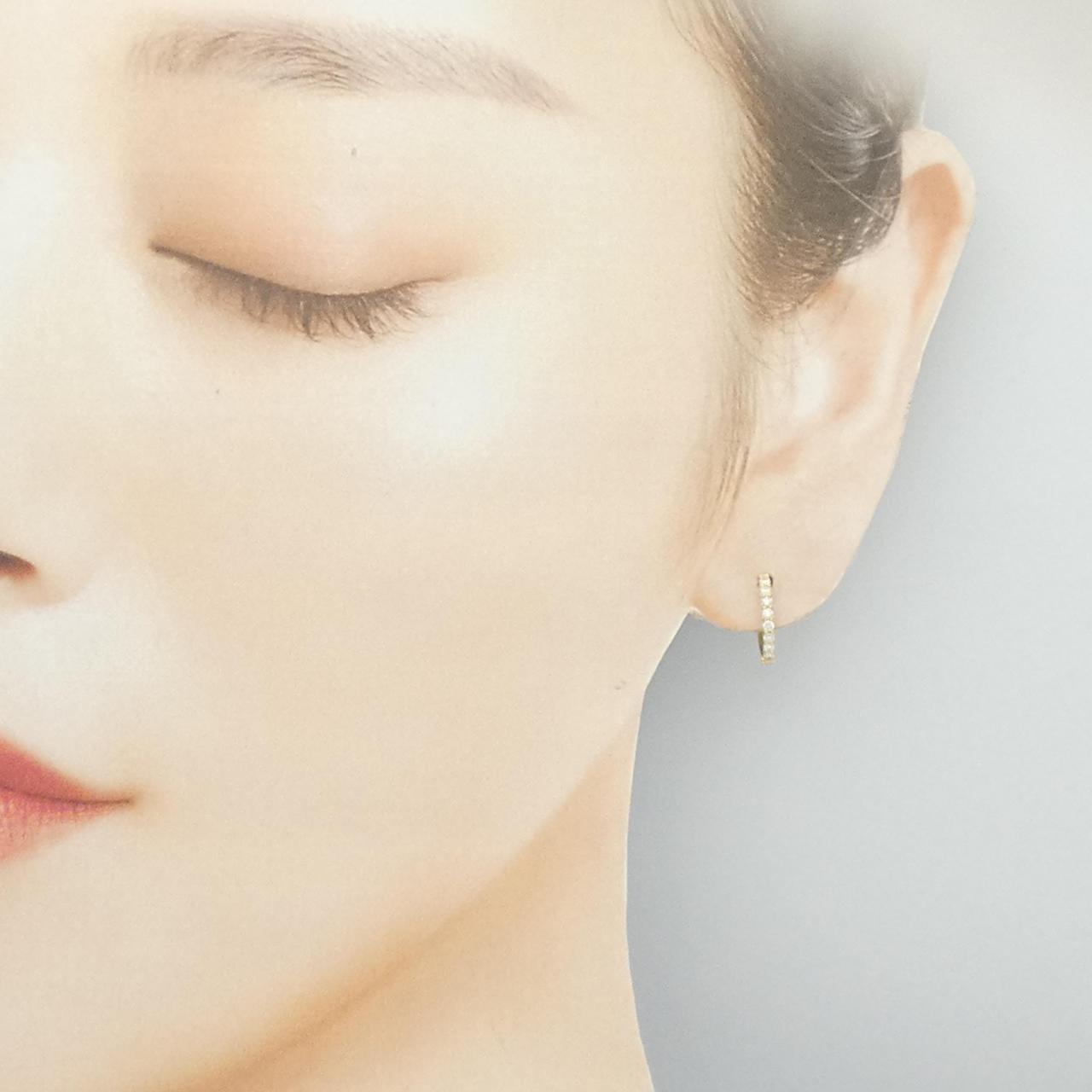 【リメイク】K18YG ダイヤモンド ピアス 0.20CT