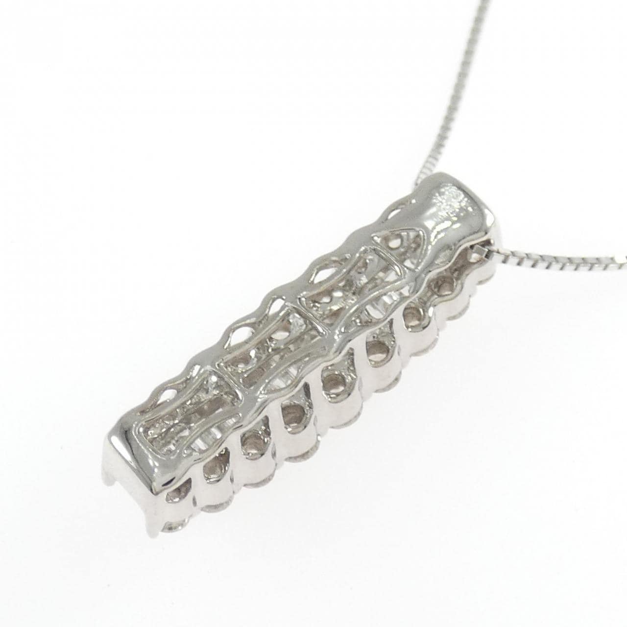 K18WG ダイヤモンド ネックレス 1.00CT