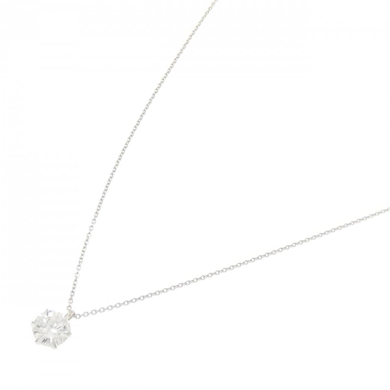 【リメイク】PT900/PT850 ダイヤモンド ネックレス 1.147CT G I1 VG