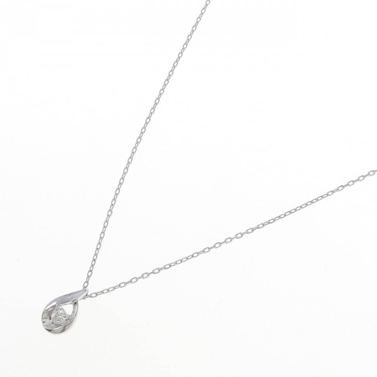 K10WG ダイヤモンド ネックレス 0.02CT