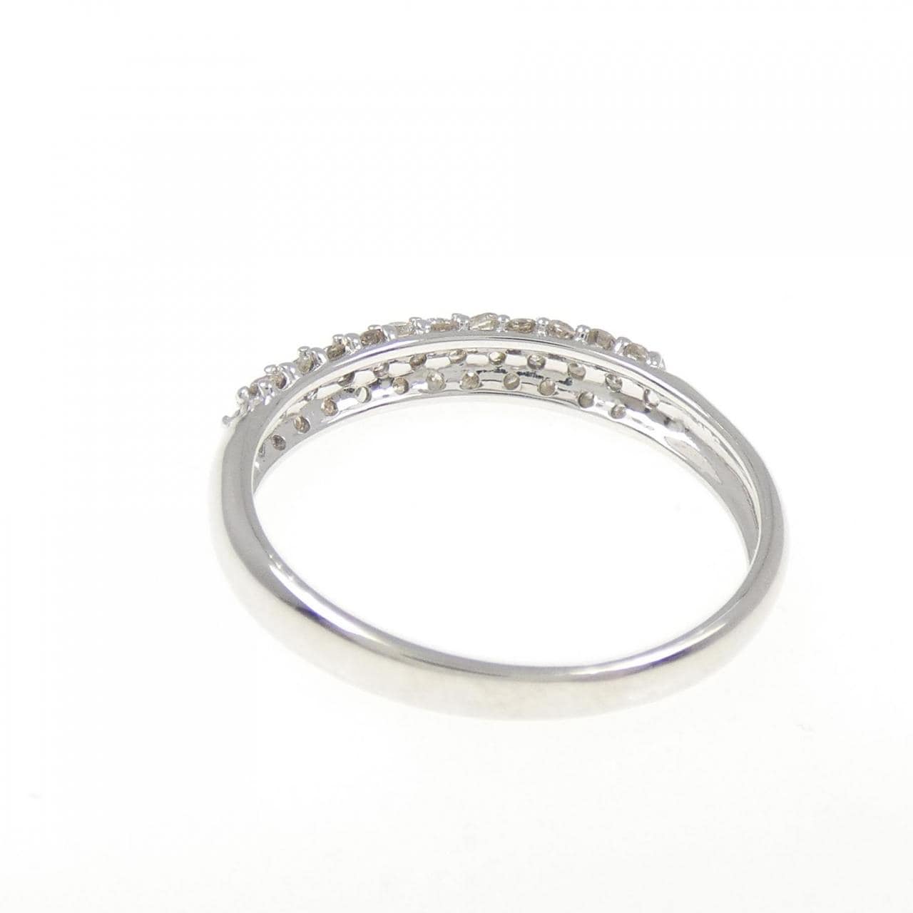 K18WG パヴェ ダイヤモンド リング 0.39CT