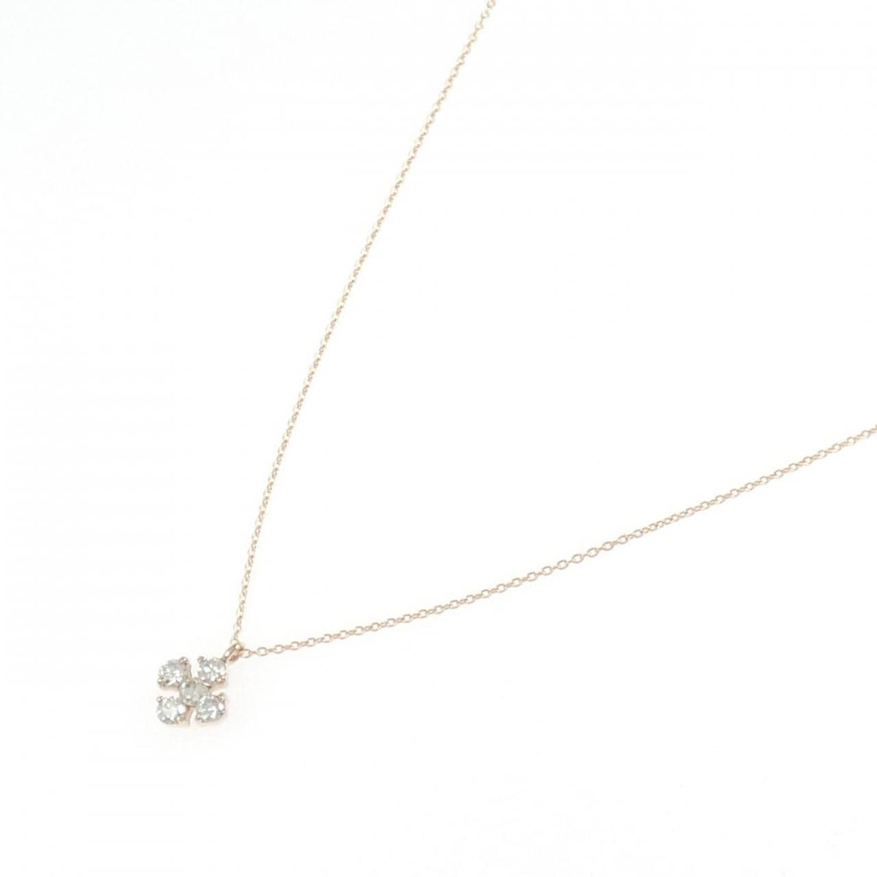 K18PG ダイヤモンド ネックレス 0.332CT