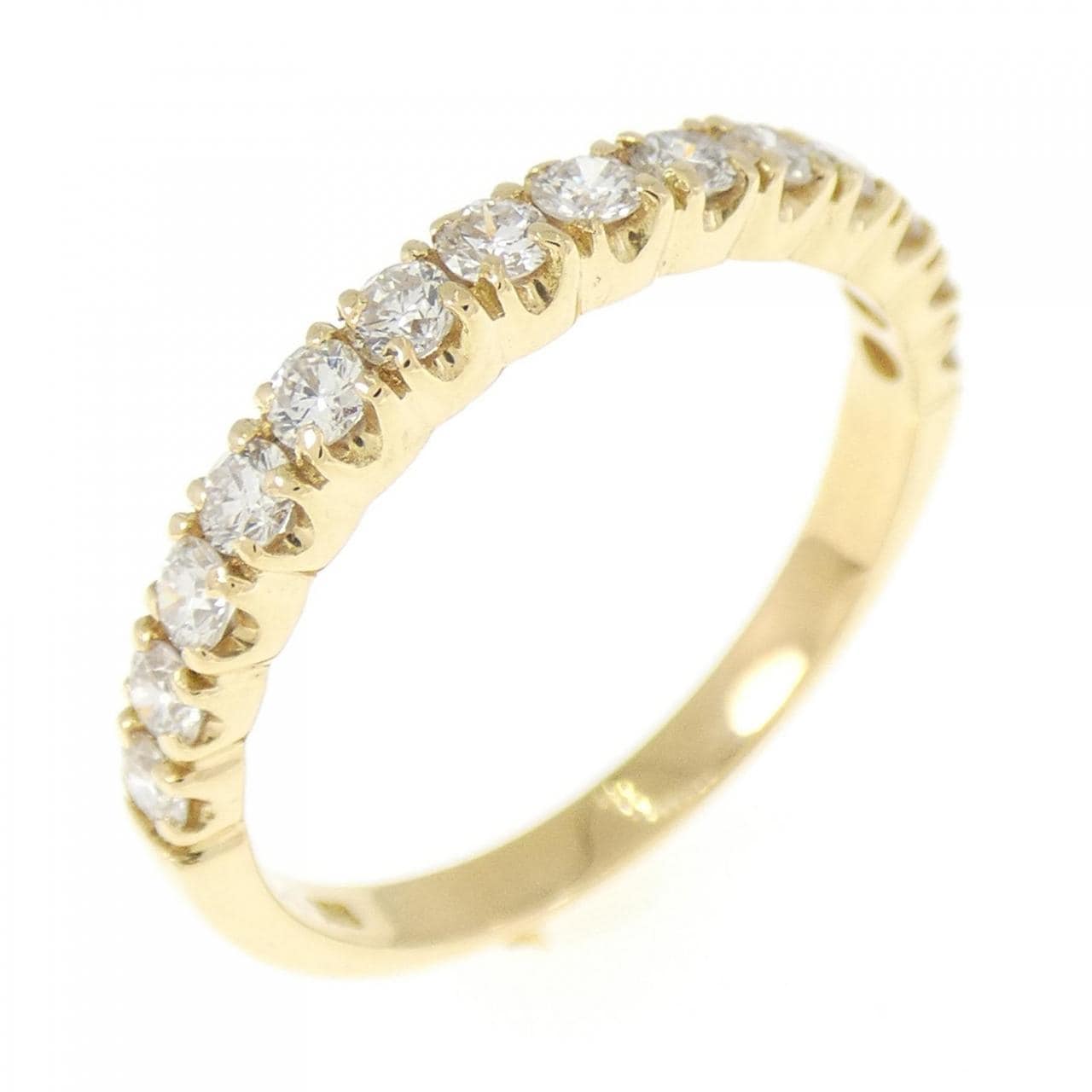 K18YG Half Eternity Diamond Ring 0.48CT