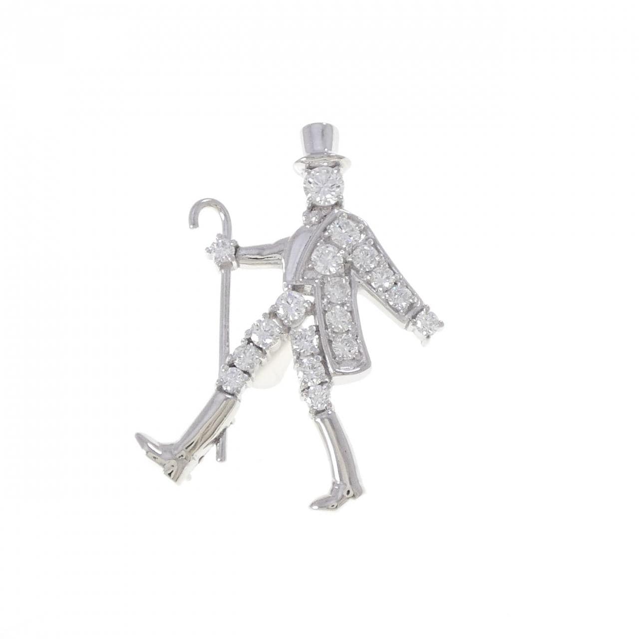 タサキ ダイヤモンド ブローチ 1.10CT