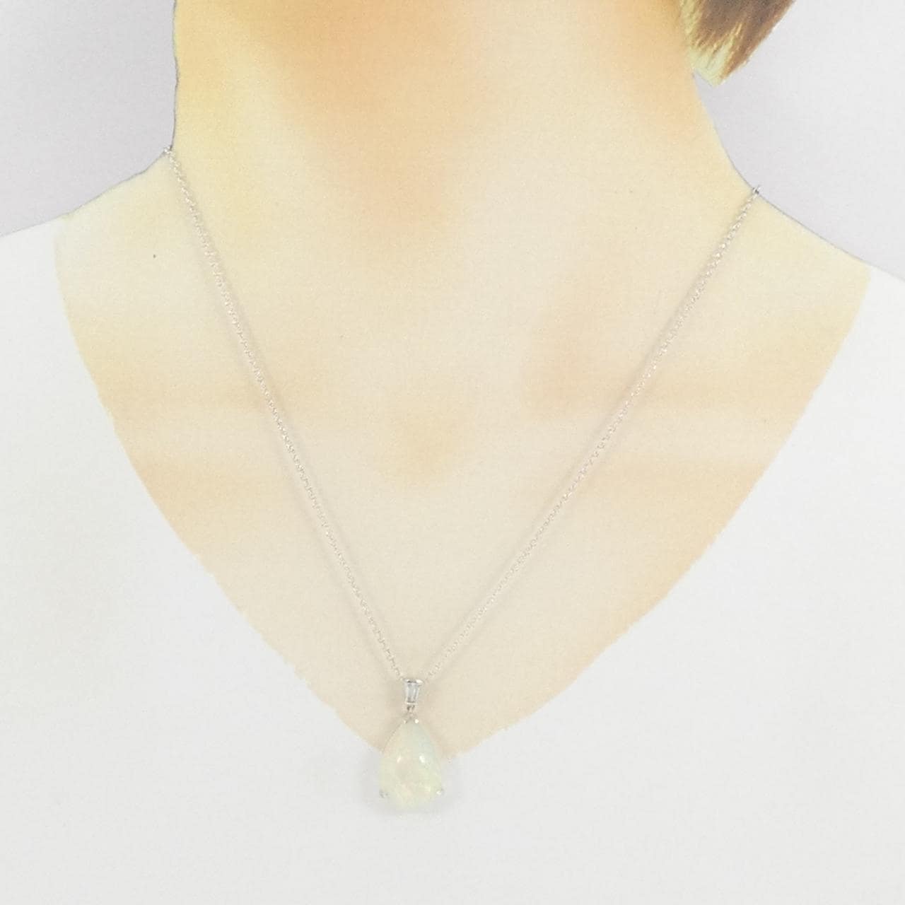 K18WG OPAL Necklace 7.48CT