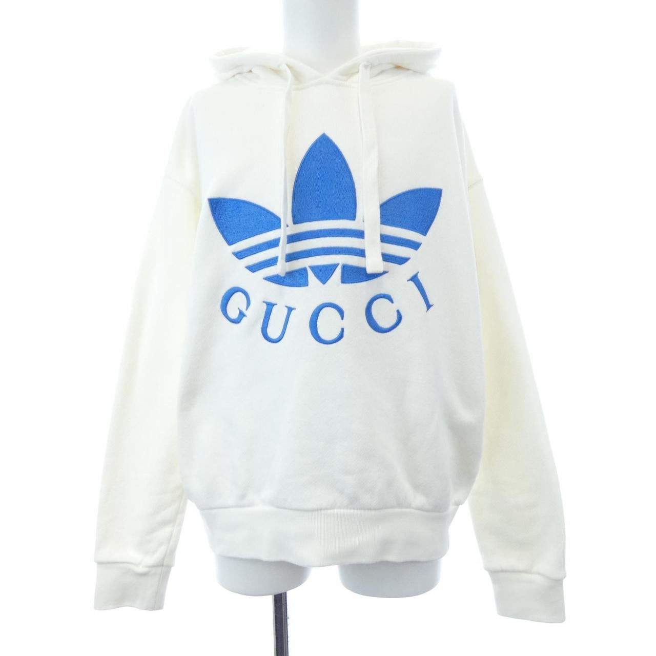 グッチ GUCCI ADIDAS トレフォイルエンブロイダリー 702607 XJEDA パーカー