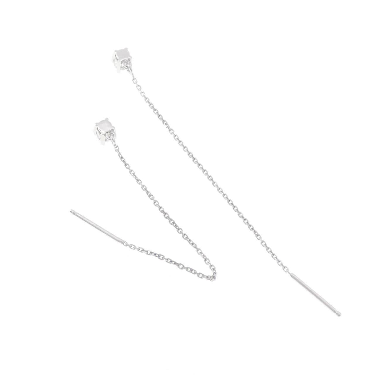 K18WG ダイヤモンド ピアス