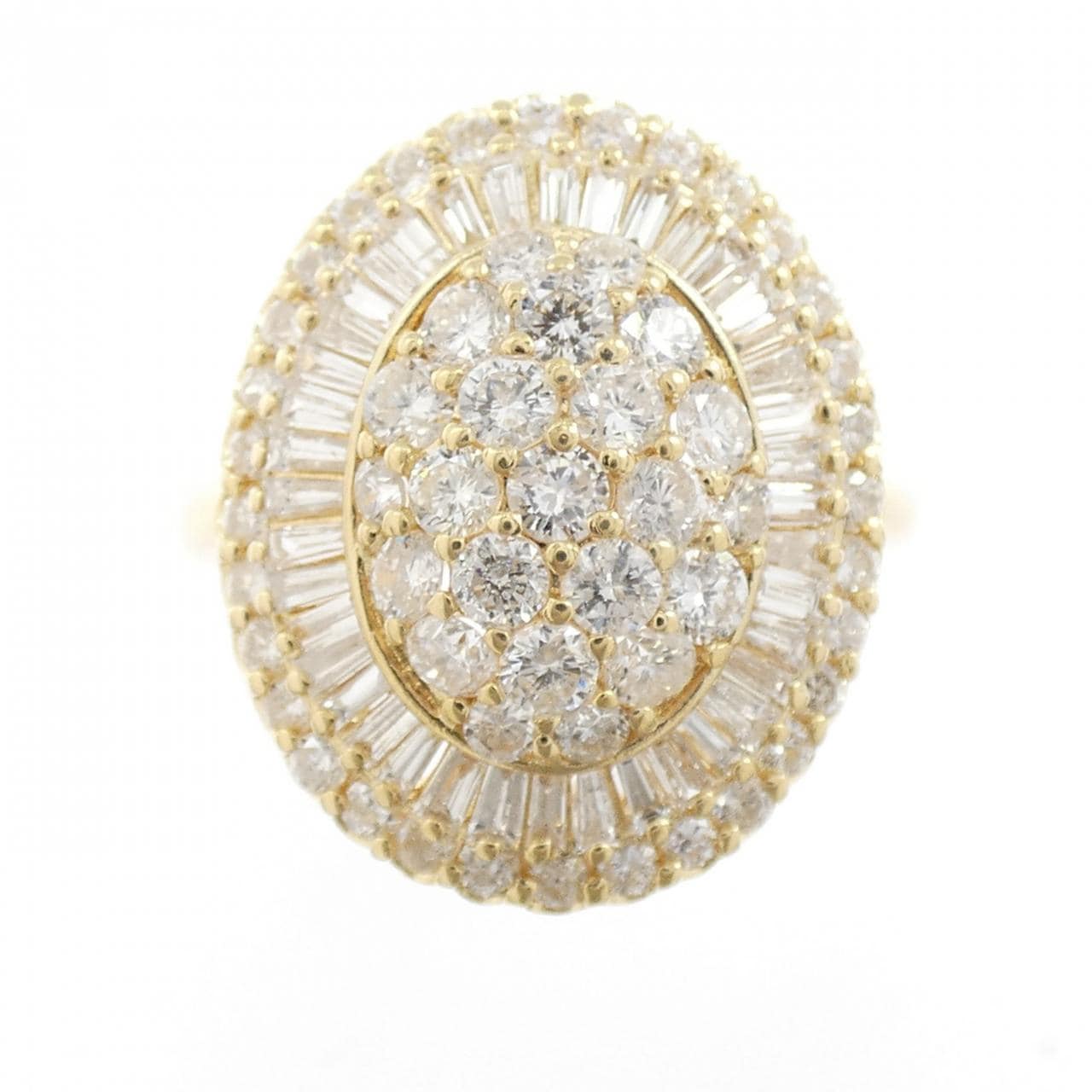 K18YG ダイヤモンド リング 2.00CT