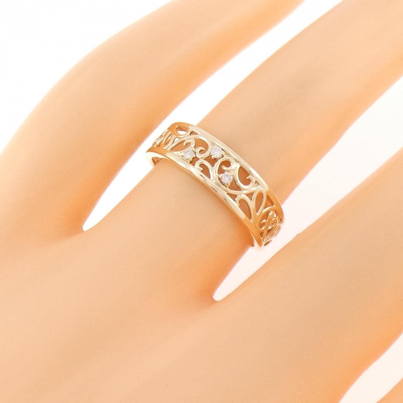 K10YG ダイヤモンド リング