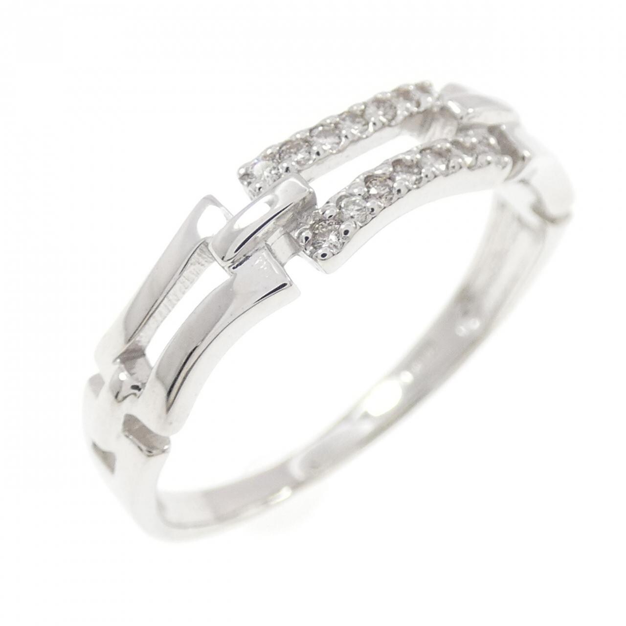 K18WG ダイヤモンド リング 0.10CT
