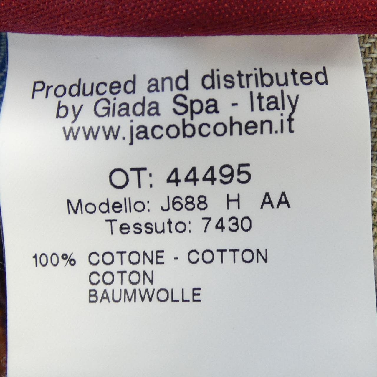 ヤコブコーエン JACOB COHEN 688 ジーンズ