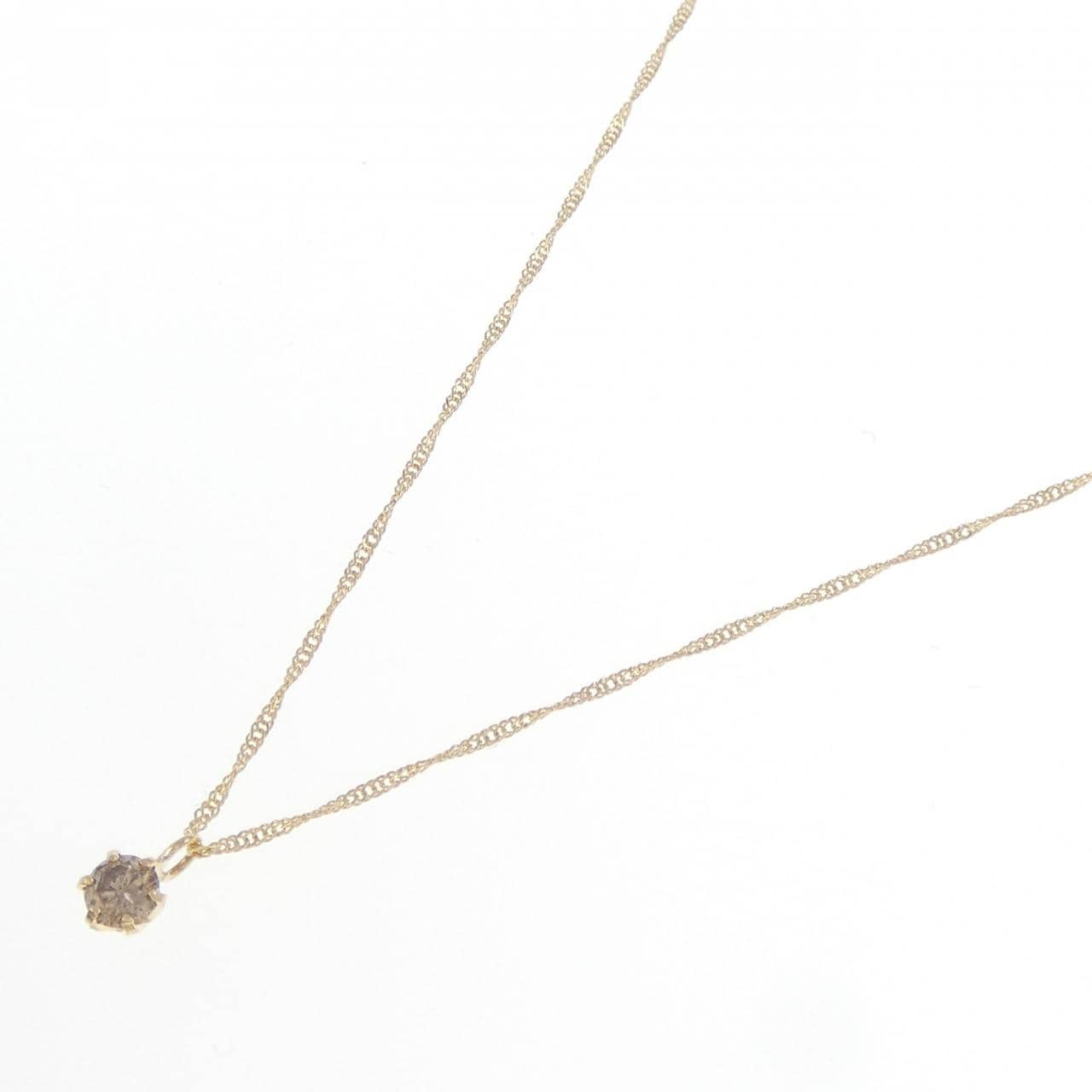 K18YG ダイヤモンド ネックレス 0.1CT
