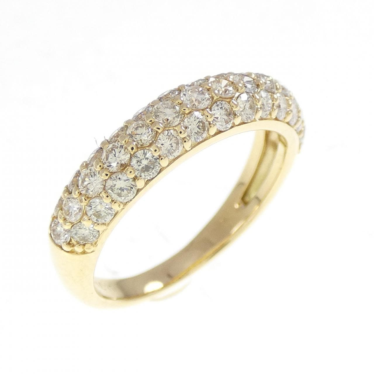 K18YG パヴェ ダイヤモンド リング 0.70CT