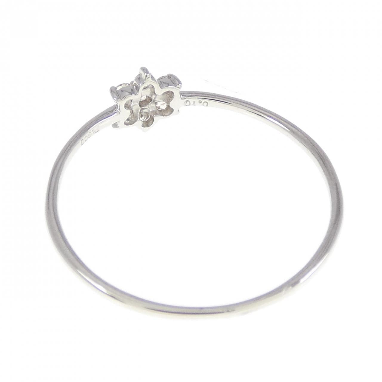 [BRAND NEW] PT Flower Diamond Ring 0.10CT