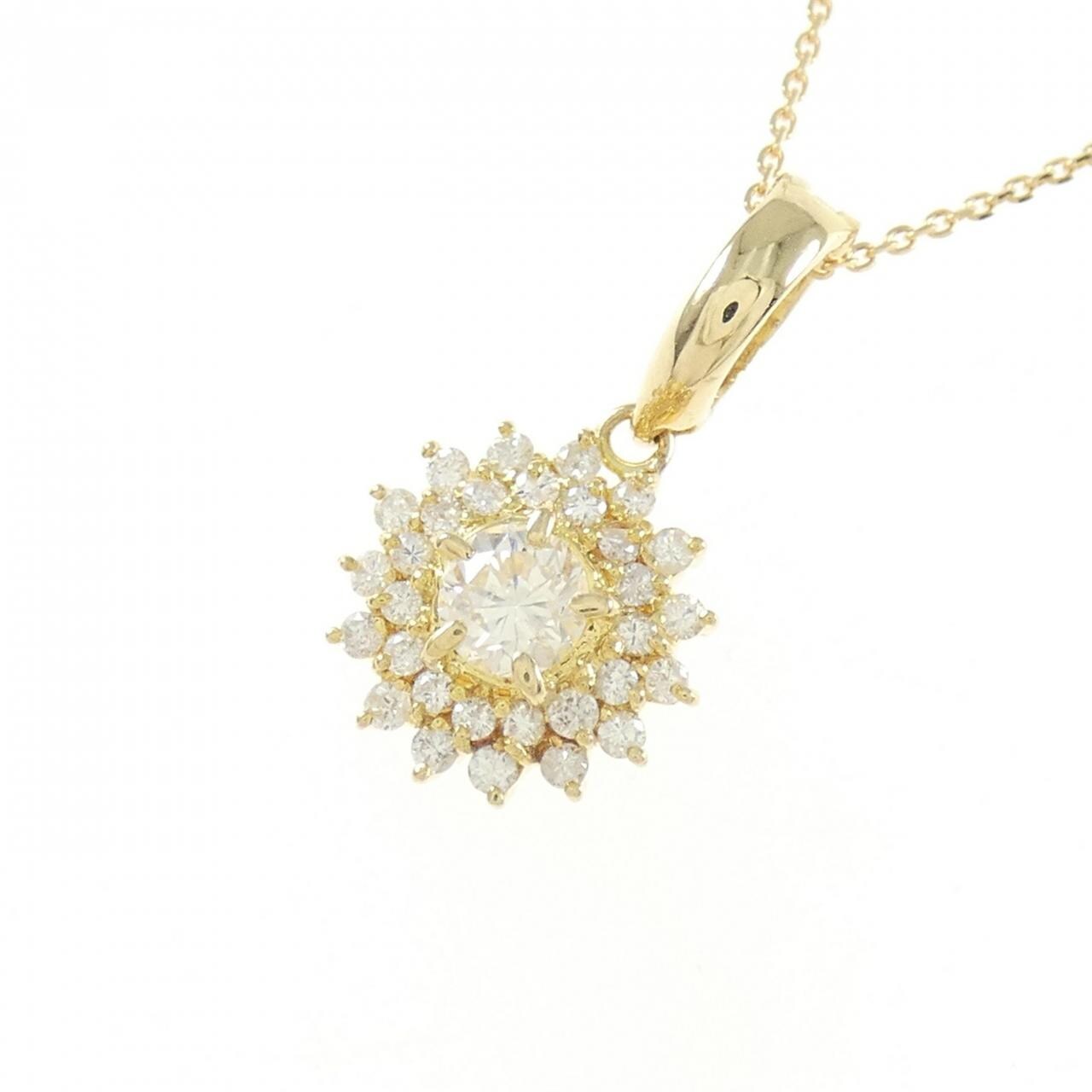 K18YG ダイヤモンド ネックレス 0.65CT