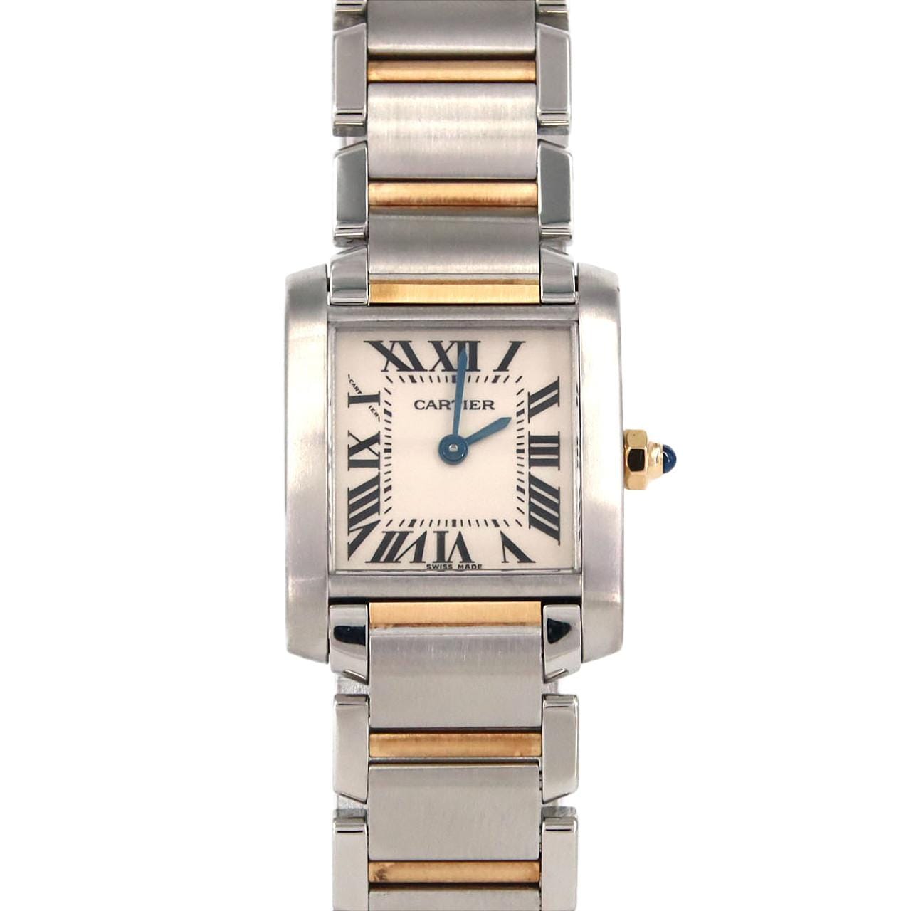 カルティエ タンクフランセーズSM コンビ W51007Q4 SSxYG クォーツ