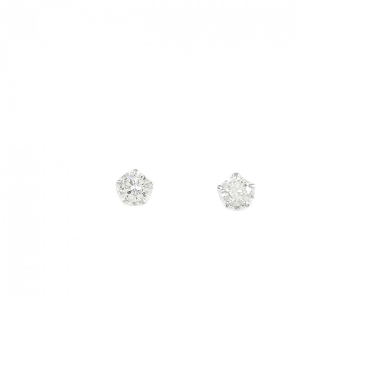 PT/PT900 ダイヤモンド ピアス 0.14CT