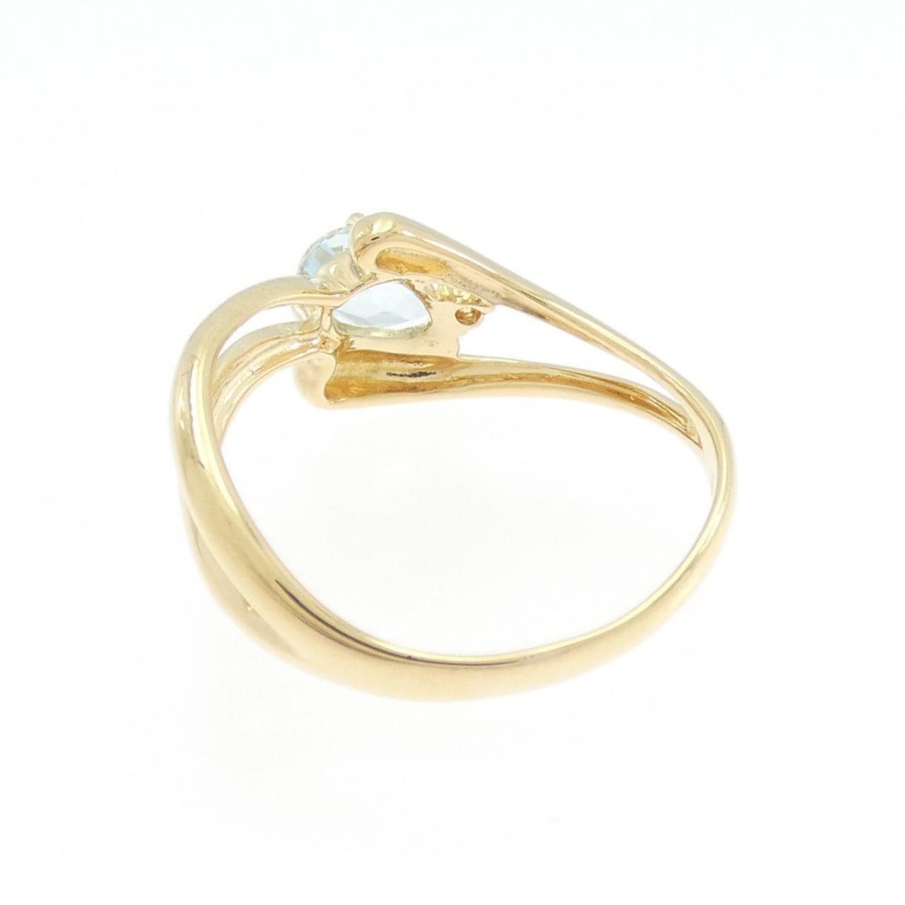 K18YG ブルートパーズ リング