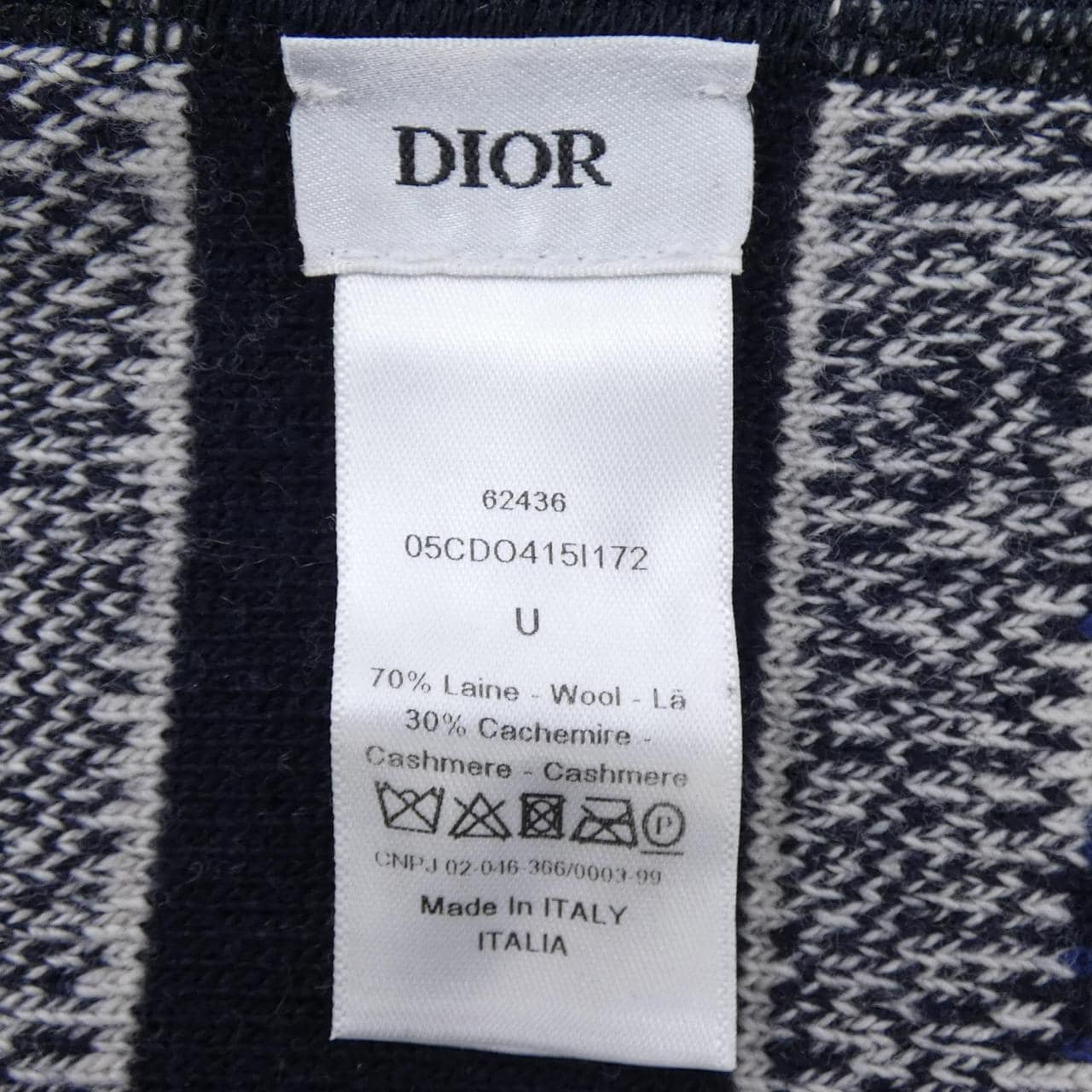 クリスチャンディオール CHRISTIAN DIOR ディオールオブリーク 05CDO415I172 MUFFLER