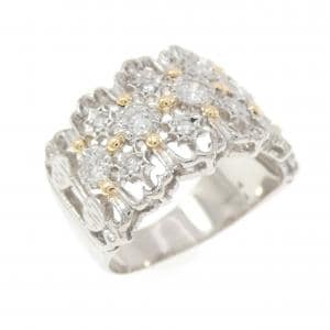PT900/K18YG ダイヤモンド リング 0.50CT