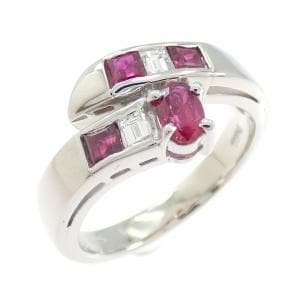 PT900 ルビー リング 0.66CT