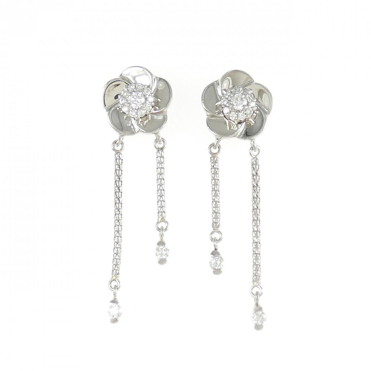 PT850/PT900 Flower Diamond Earrings 0.36CT