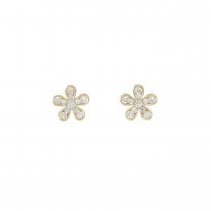 PONTE VECCHIO Flower Diamond Earrings 0.22CT