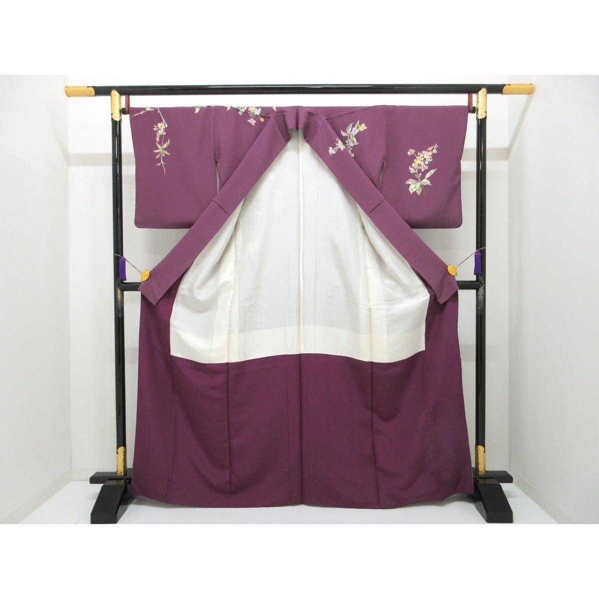 訪問着　刺繍加工ボカシ染