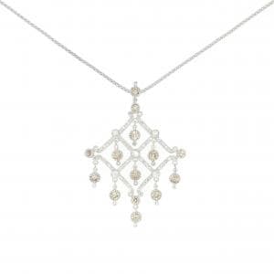 K18WG ダイヤモンド ネックレス 1.20CT