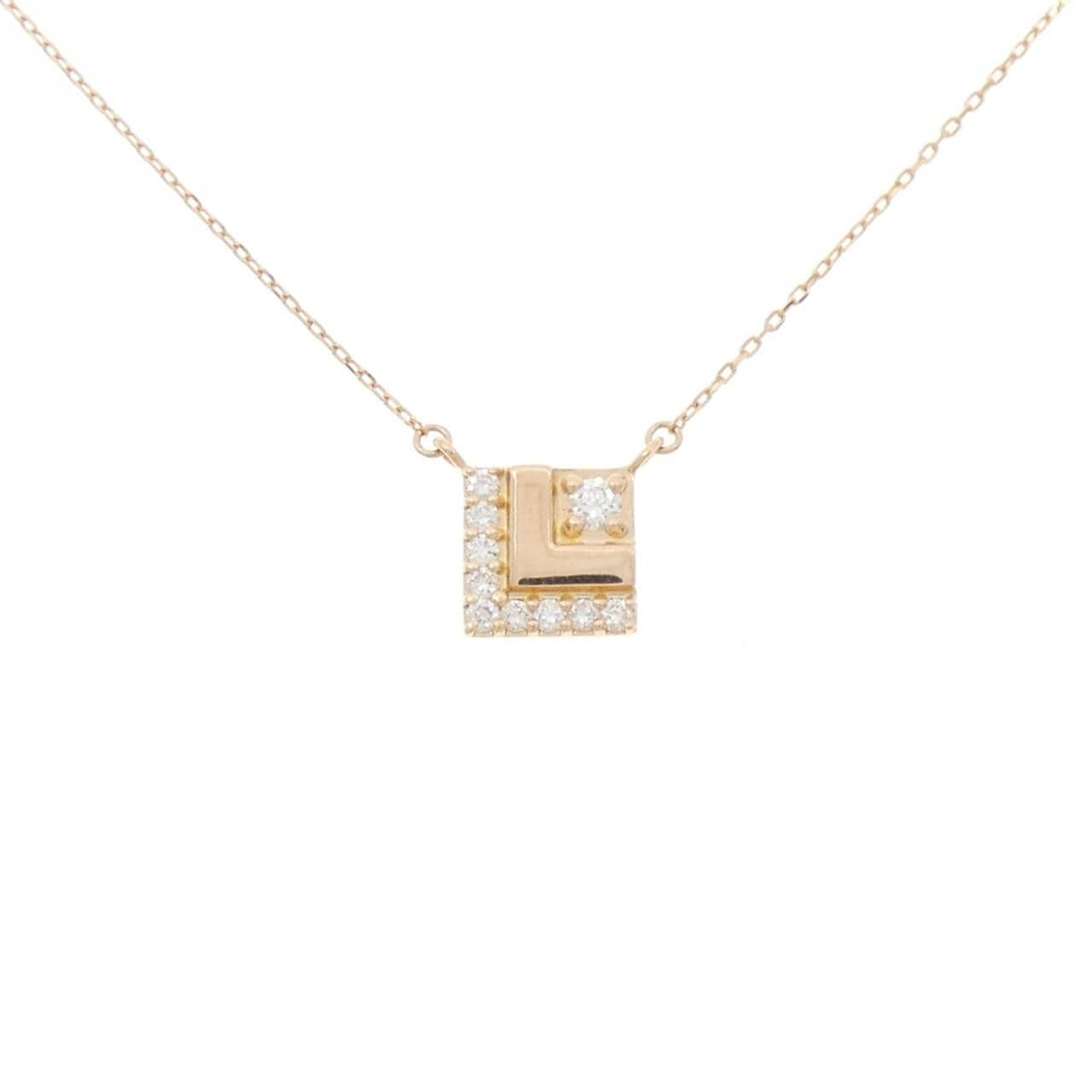 K18PG ダイヤモンド ネックレス 0.13CT