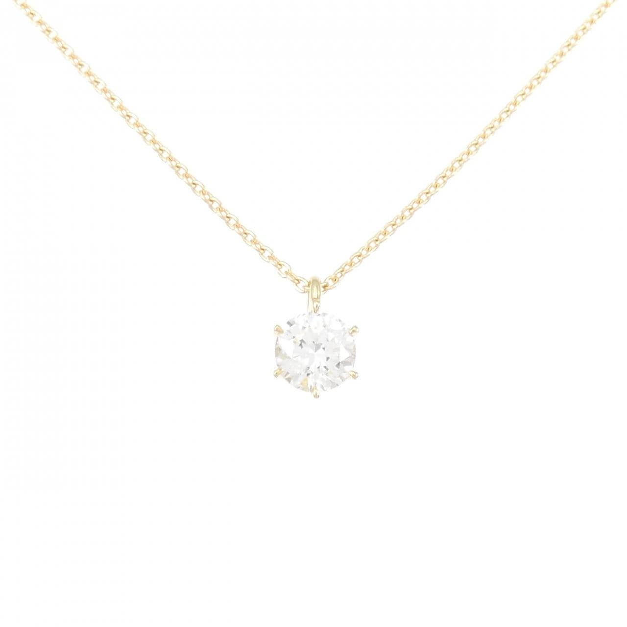 [Remake] K18YG Diamond Necklace 0.404CT F SI1 Good