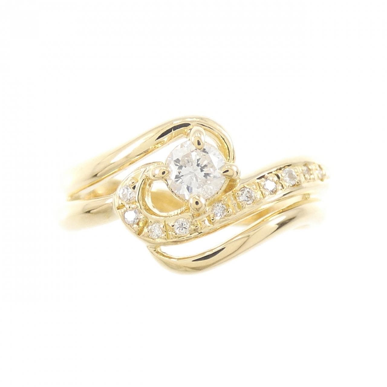 K18YG ダイヤモンド リング 0.22CT