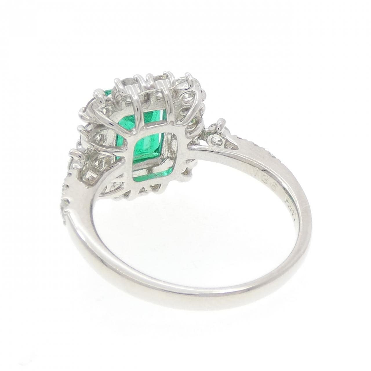 PT950 エメラルド リング 1.36CT コロンビア産